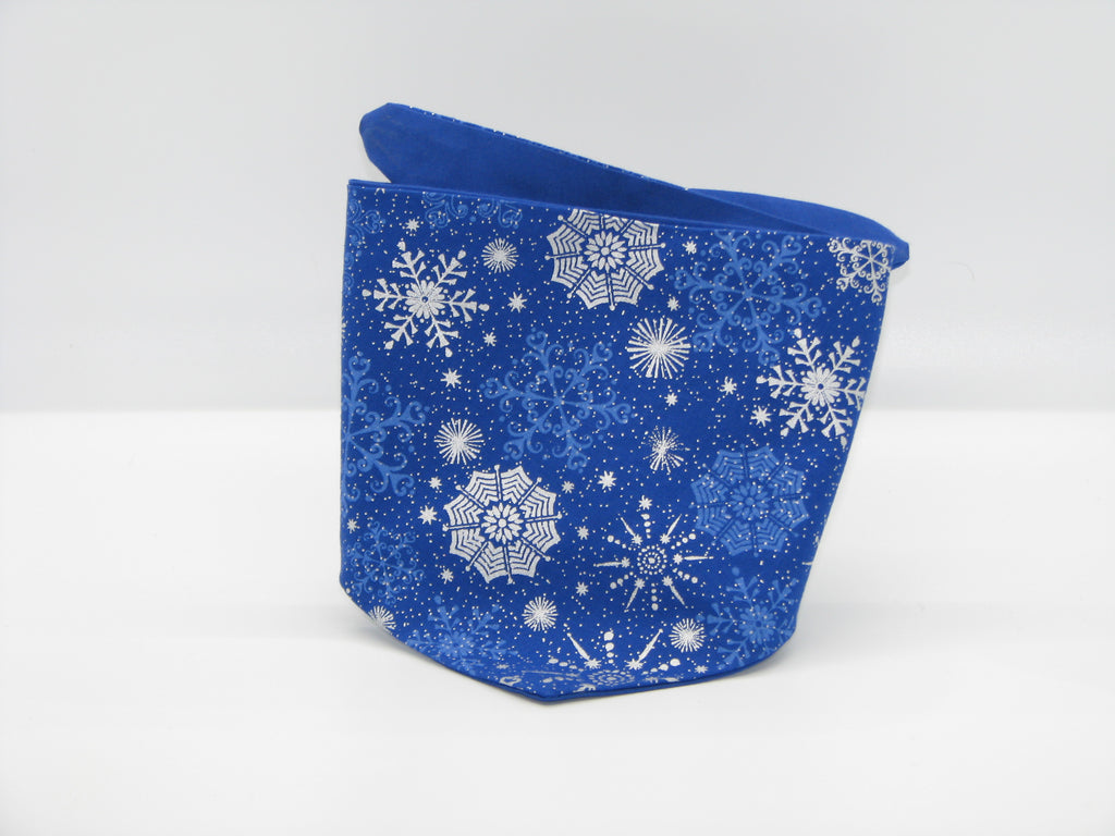 Dark Blue Snowflakes